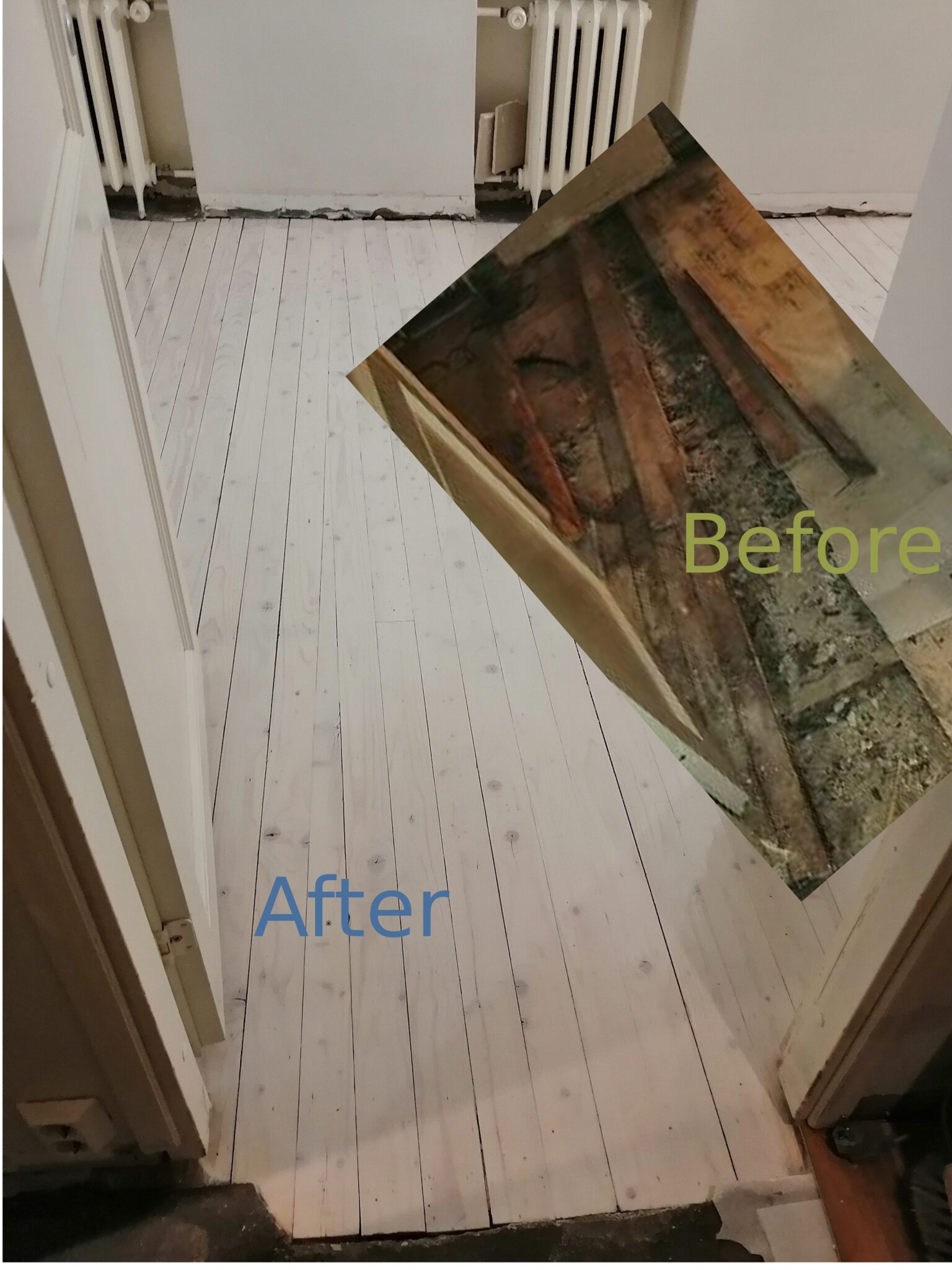 Historiallisen lattian restaurointi – 100+ vuotta vanha